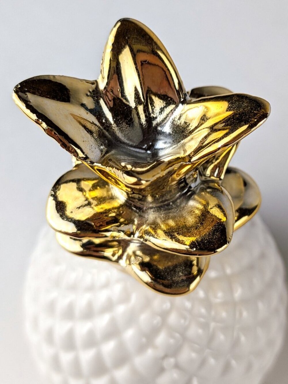 Vintage Ceramic Pineapple Trinket Box - Picture 6 of 7
